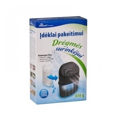 DRĖGMĖS SURINKĖJO ĮDĖKLAS 2X450 G.