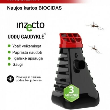 INZECTO UODŲ GAUDYKLĖ-SPĄSTAS, 2 VNT