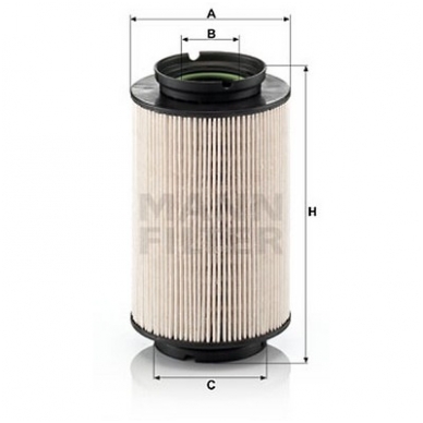 Kuro filtras MANN-FILTER PU 936/2 X