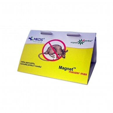 MAGNET MAUZER MAX - LIPNI PELIŲ IR ŽIURKIŲ GAUDYKLĖ