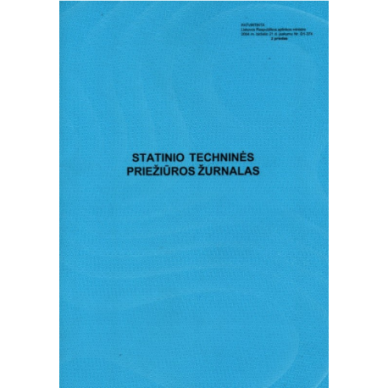 Statinio techninės priežiūros žurnalas  0720-045